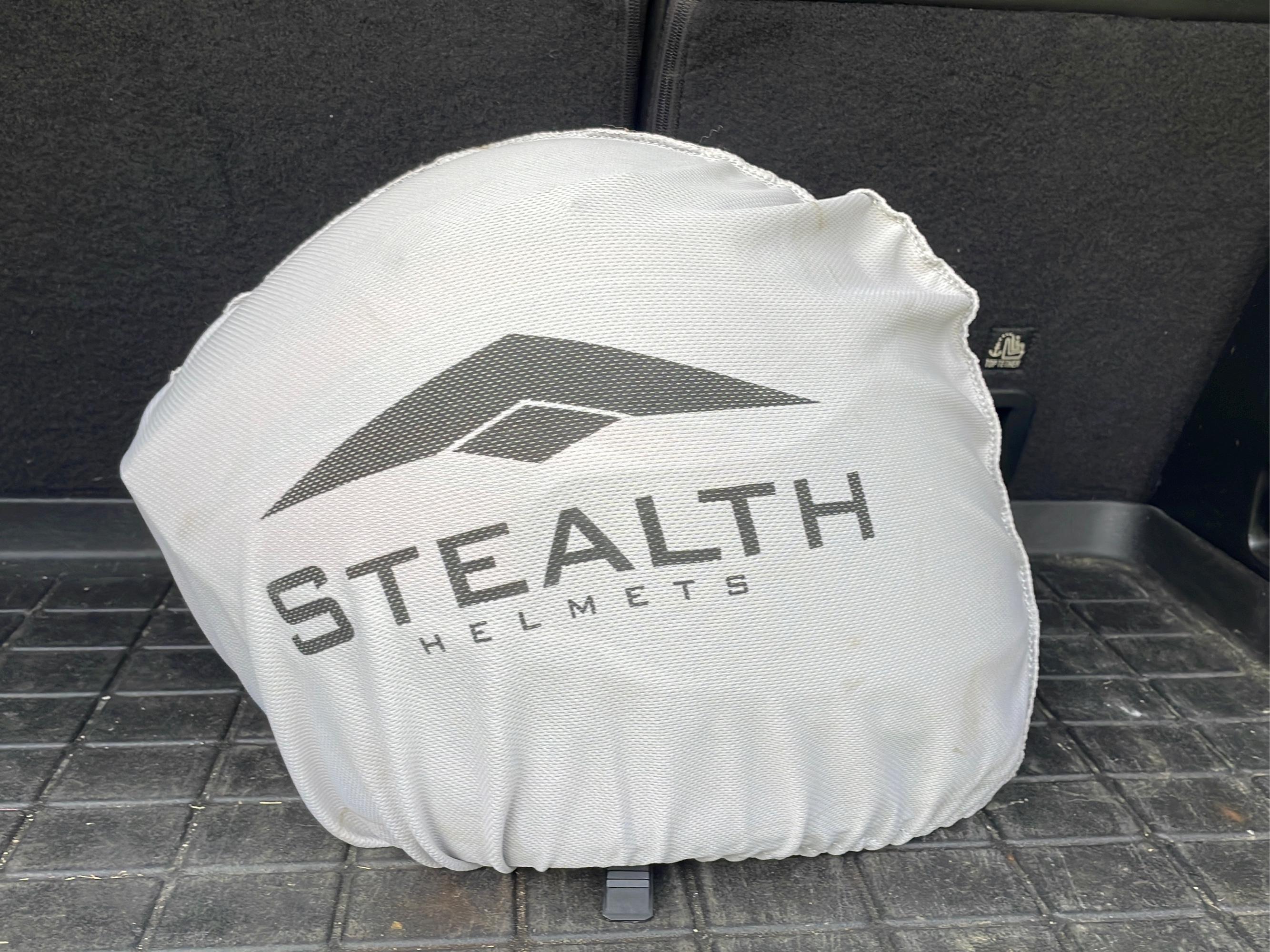 Stealth Motorcycle Helmet With Cover, Large, F117 Carbon