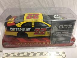 2003 Ward Burton #22 1:24 scale diecast replica with C.O.A and collectible 1:64 scale car