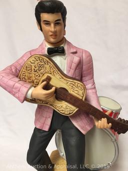 RARE!! American porcelain by McCormick Elvis Presley Limited Edition decanter "Yours, Elvis '55"