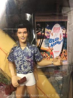 Elvis Presley enterprises blue Hawaii collector figure with push button light up feature; new in box