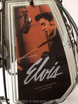 Elvis Presley "Today, Tomorrow, and Forever" glass panels plug-in lamp. Working condition!