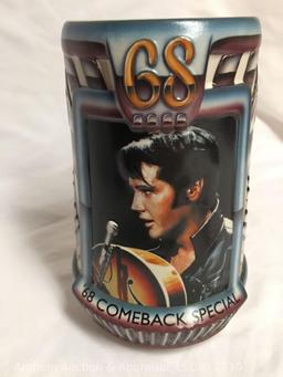 Elvis Presley 1968 comeback special Stein with certificate of authenticity