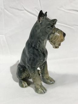 Vintage Goebel Germany Ceramic Schnauzer Dog Figurine