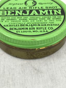 Vintage Tin of Benjamin Air Rifle Lead Shot