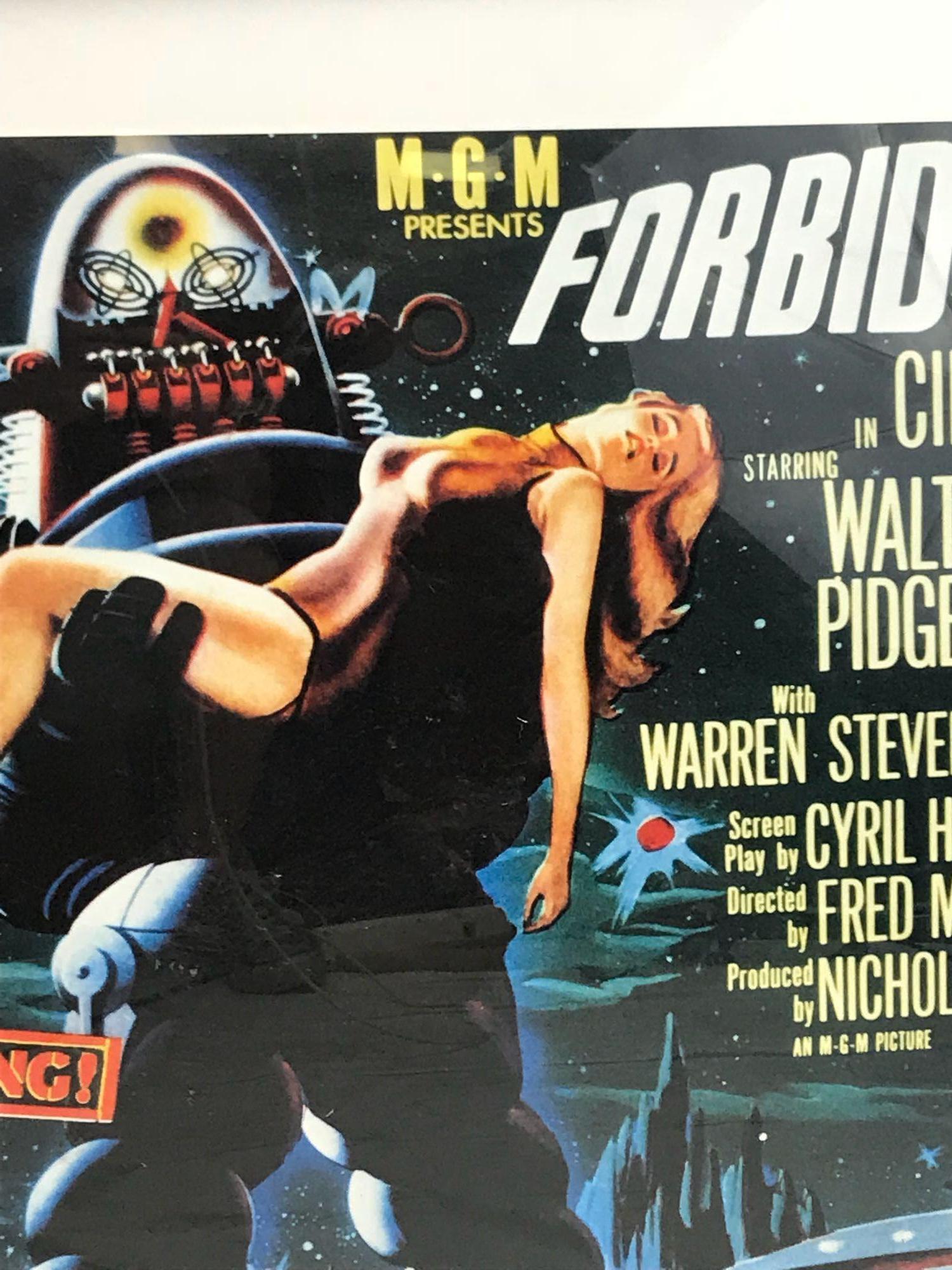 Forbidden Planet Sci Fi Movie Poster;