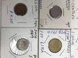 Lot of 20 misc WORLD COINS 20th Century