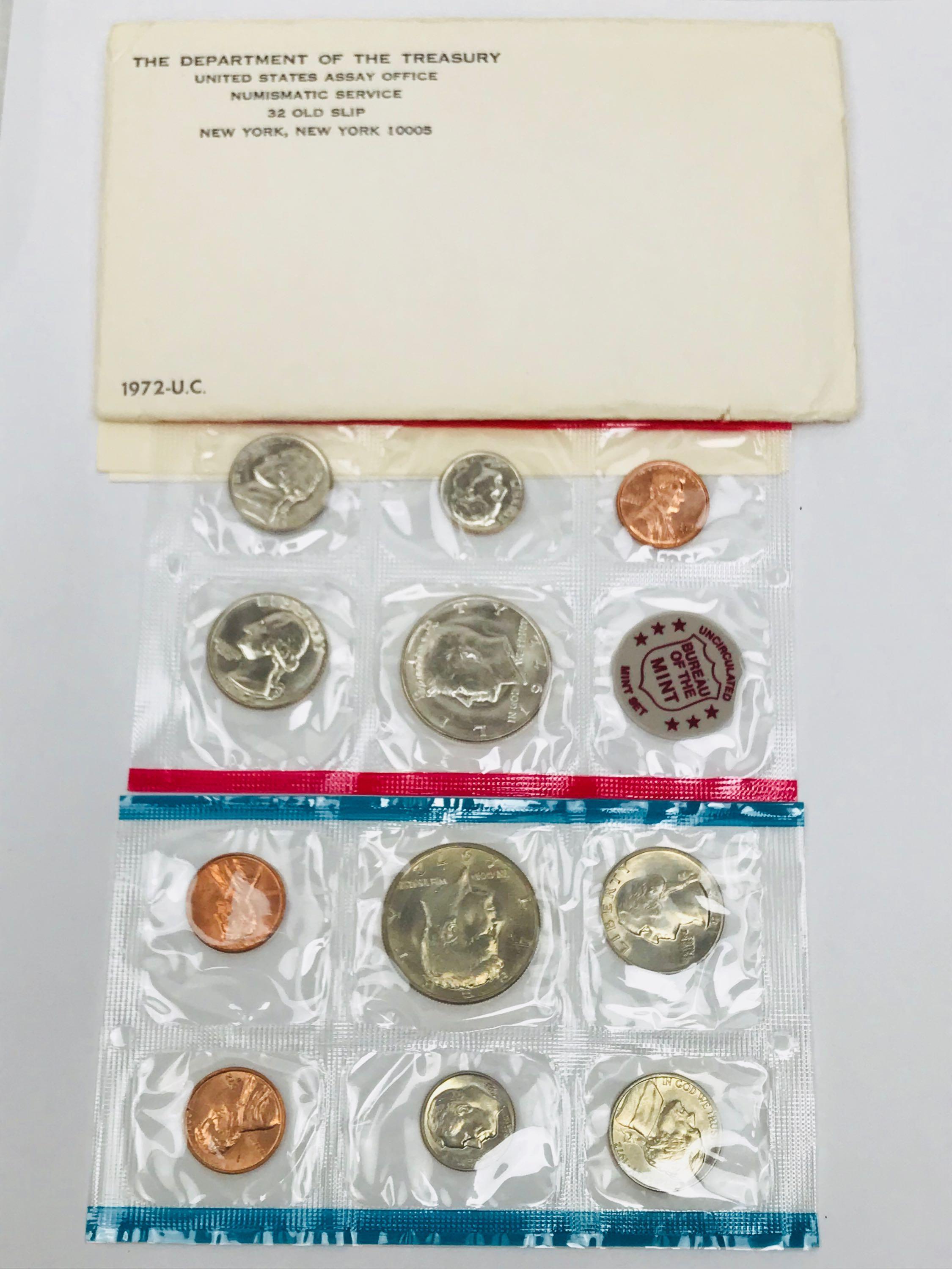 1972 Uncirculated U.S. Mint Proof Set