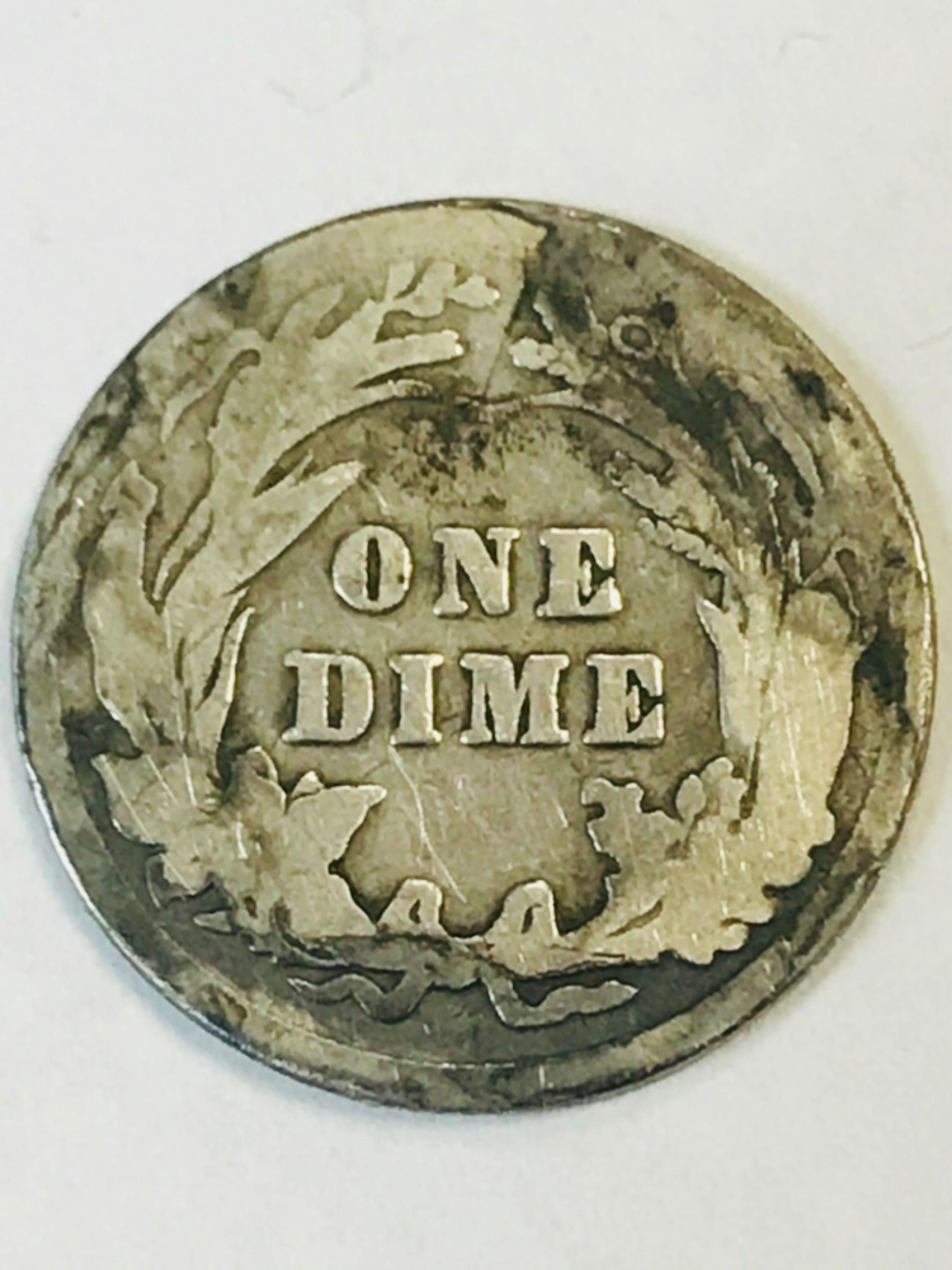 1916 Silver Barber Dime