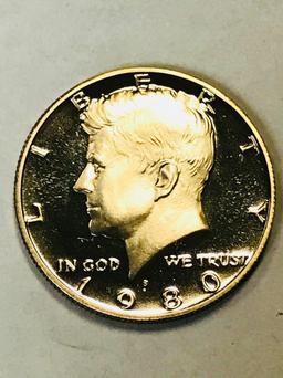 1980 Kennedy Half Dollar Gem Proof Condition