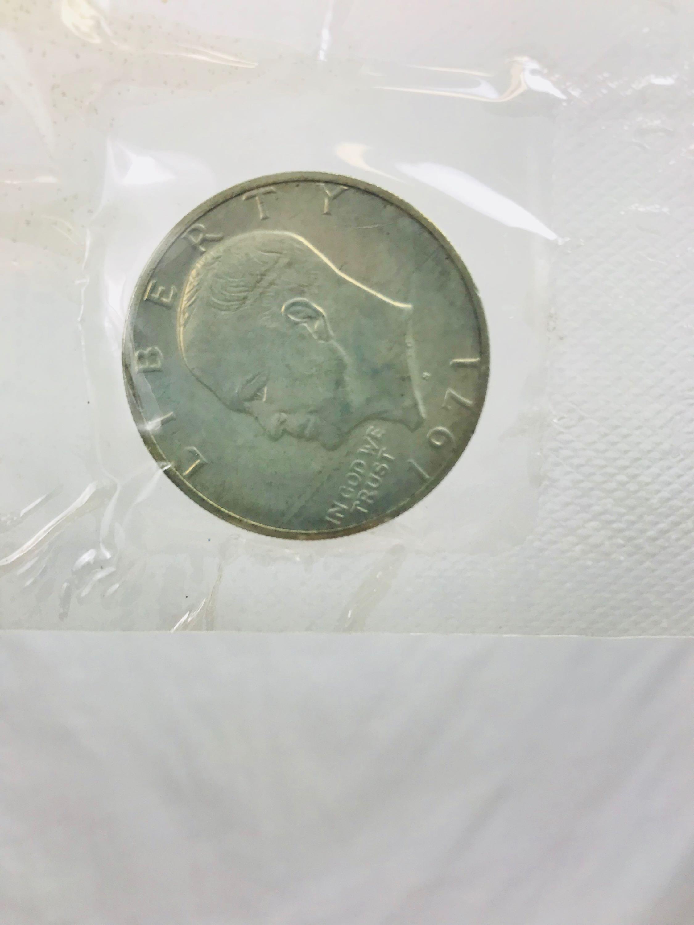 1971 Uncirculated IKE Silver Half Dollar Eisenhower lot 002
