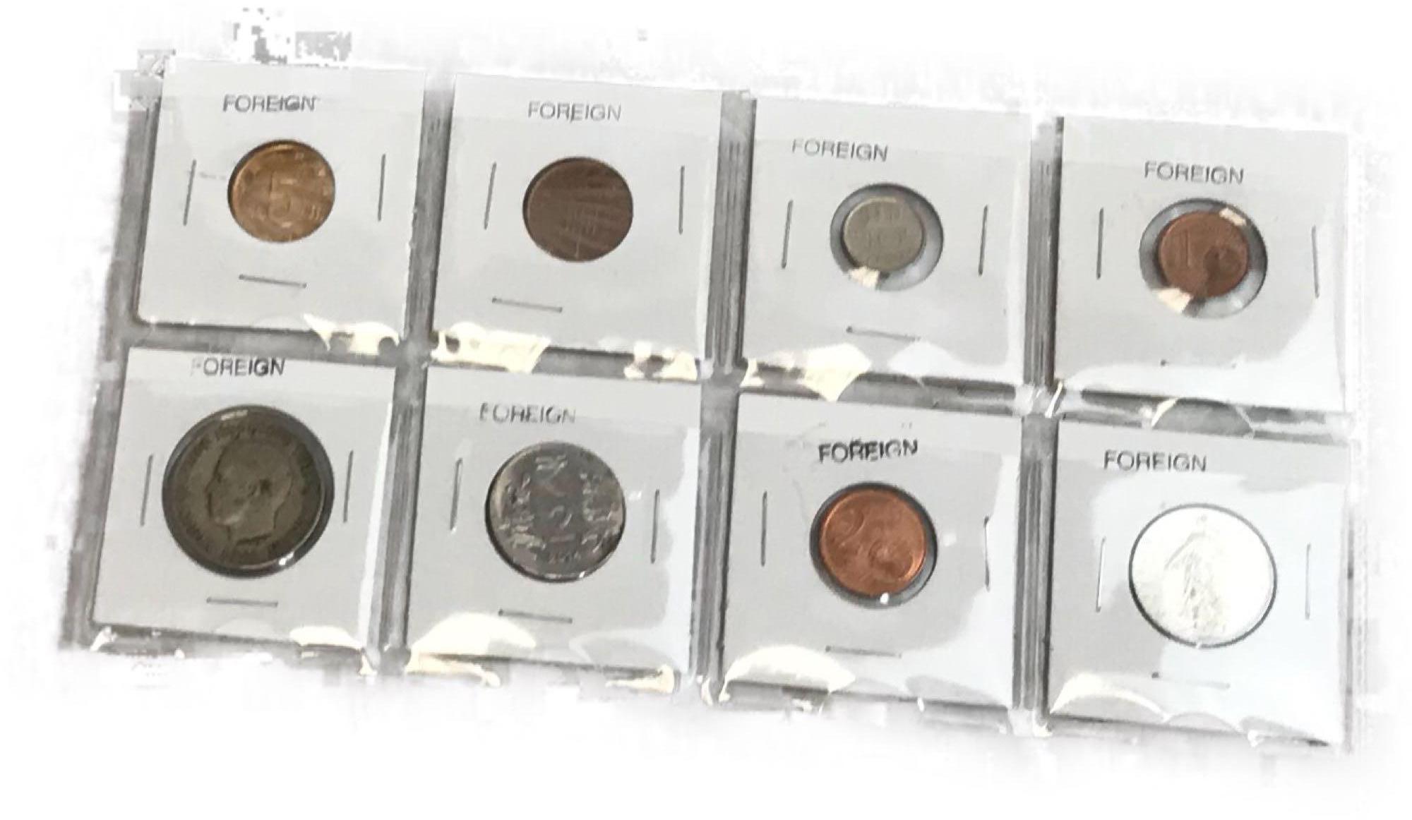 Group Of Assorted Foreign Currency Coins
