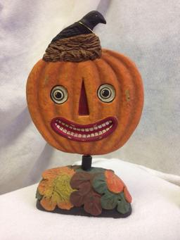 NIB - Pumpkin Bobble Head - Bethany Lowe Designs lot 3