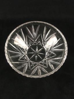 Clear Crystal Glass Small Serving Bowl