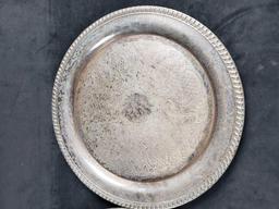 Set of 2 Silverplate Serving Trays