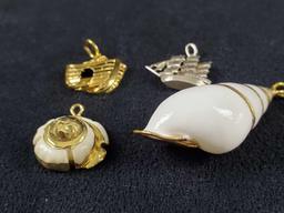 Out Of The Sea Nautical Pendants Lot of 4