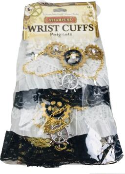 NOS Wrist Cuffs Poignets Halloween Steampunk