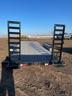 2021 DCT 18' tandem axle bumper hitch flatbed trailer