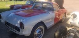 1956 Corvette rebuilding in process