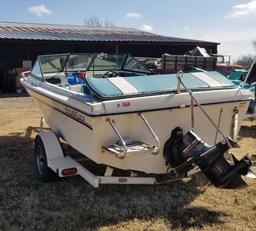 Adventure 1800 - 16ft Boat with 140 Mercruiser - In Board, 4 Cylinder Motor on Trailer