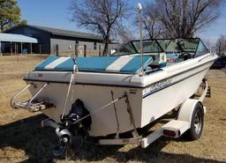 Adventure 1800 - 16ft Boat with 140 Mercruiser - In Board, 4 Cylinder Motor on Trailer