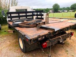 1994 Ford E350 White 2 door, Flat bed has side rails, AC/Heat works, good tires, good rear end, good