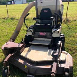 Grasshopper 725D Zero-Turn Mower w/ Powervac, 15B Grass Catcher, 60" Deck, Diesel, 1 Owner,