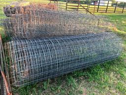 Several Rolls of 8' Hog Wire - Feet Unknown