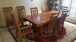 Dining Table with 8 Chairs & Buffet - Bring help to load!