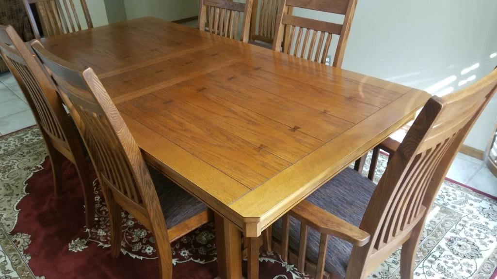 Dining Table with 8 Chairs & Buffet - Bring help to load!