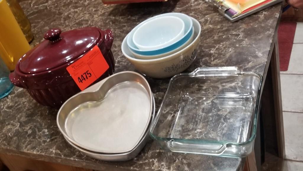 Bean Pot, Anchor 8X8 Glass Dish, Pyrex & More