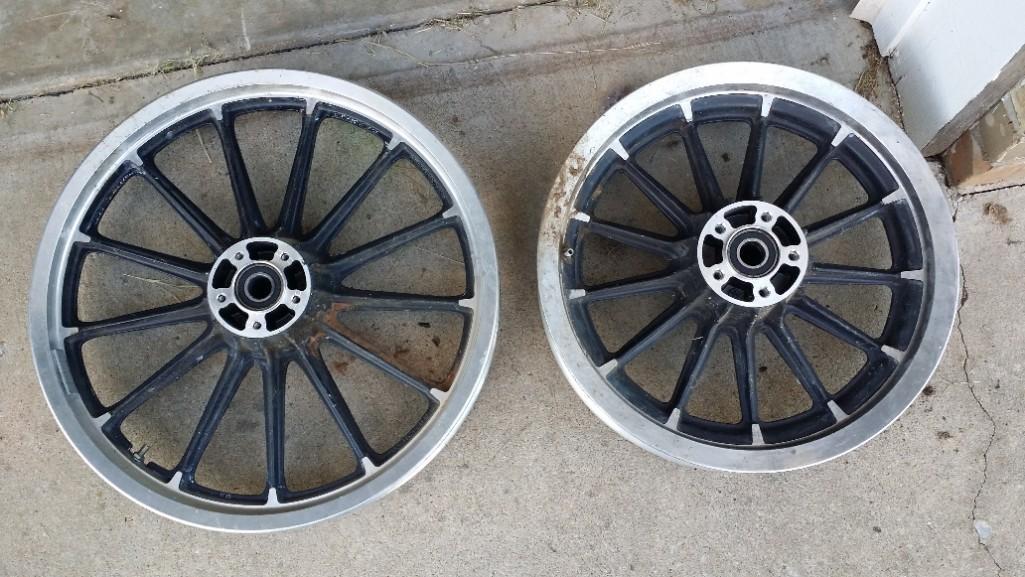 Set of Motorcycle Wheels