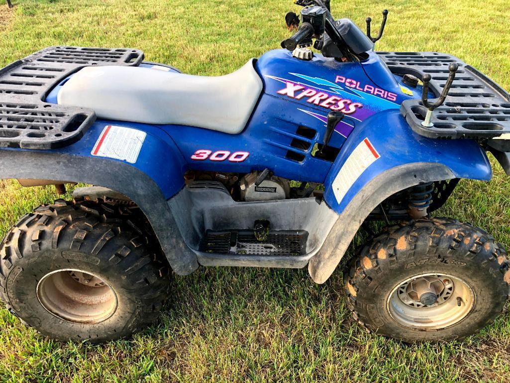 300 Polaris, 2 wheel drive, electric start, does not run, no title