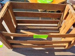 Large Cantaloupe Wooden Crate
