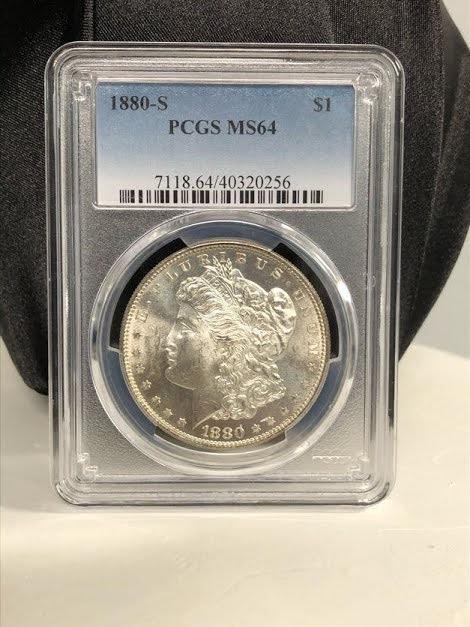 PCGS MS64 - 1880-S Morgan Silver Dollar