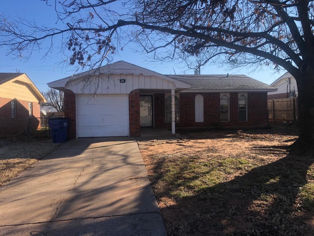 3 Bed, 1 Bath, 1 Car Garage Brick Home in Meadows Addition, 6yr Old Roof & 2019 Taxes $838.00. This