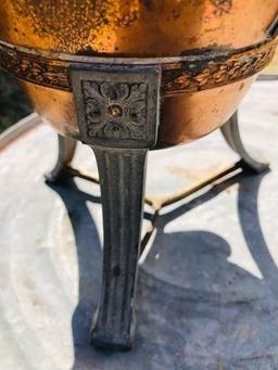 Copper Urn with brass accents