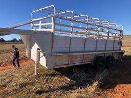 Stock Trailer 16 x 6 Gooseneck, Good Floor