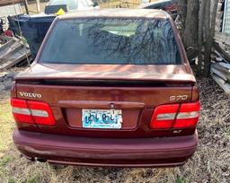 2000 Volvo S70 Passenger Car, Runs & Drives Good - VIN # YV1LS56D3Y2641765