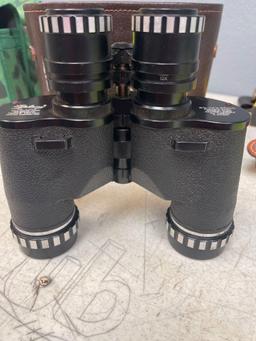 Galaxy De luxe Reg trade mark binoculars and case