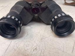 Galaxy De luxe Reg trade mark binoculars and case