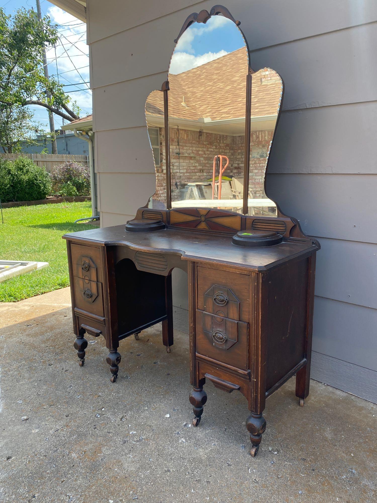 Vintage Vanity & Mirror