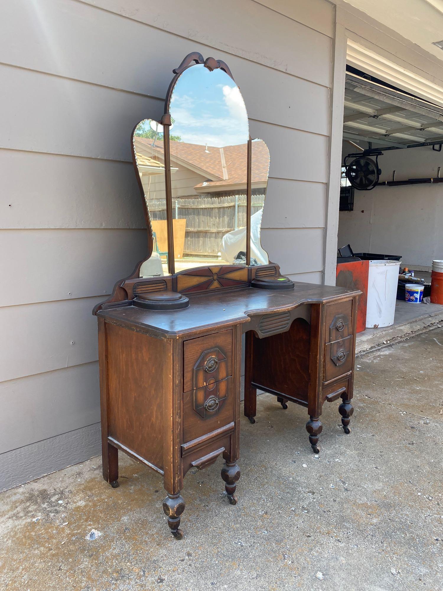 Vintage Vanity & Mirror