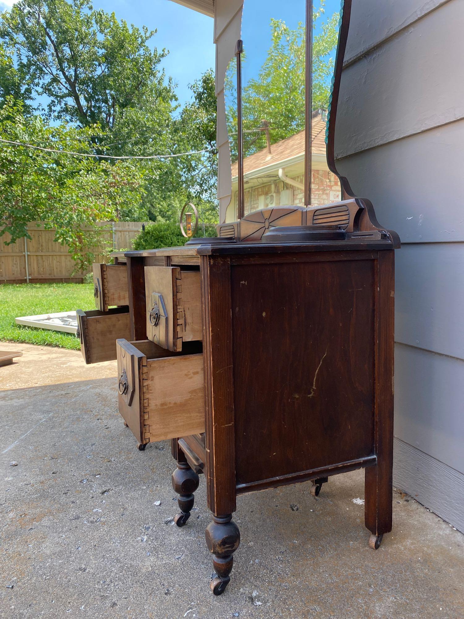 Vintage Vanity & Mirror