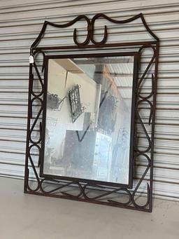 Mirror with Metal Frame