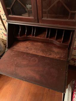 Duncan Phyfe style drop front Secretary, Mahogany