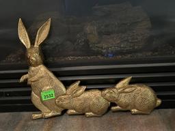 Brass Bunny Wall Decor