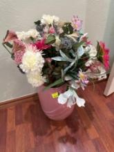 artificial flowers in vase