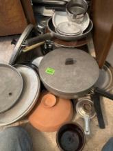 variety of pots and pans