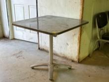 Table with Stainless Steel Top
