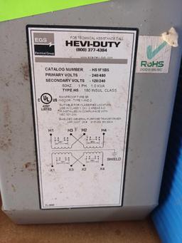 Egs HS1F1BS Hevi-duty Voltage Transformer 1ph 1kva 240/480v-ac 120/240v-ac